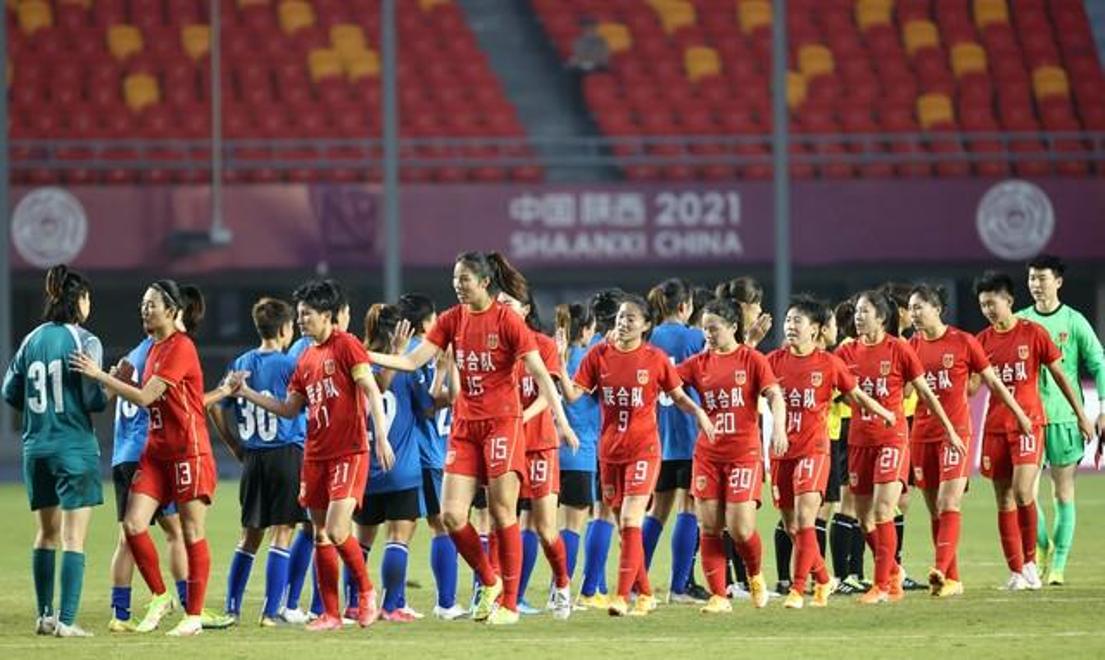中国女足备战世界杯，备战备战状态